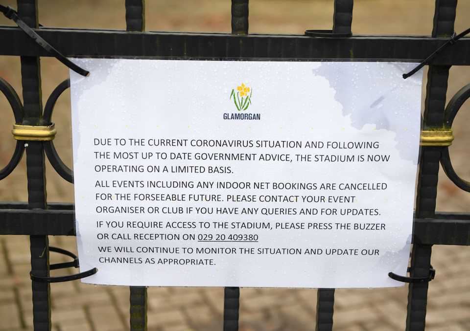A sign on the gates at Sophia Gardens