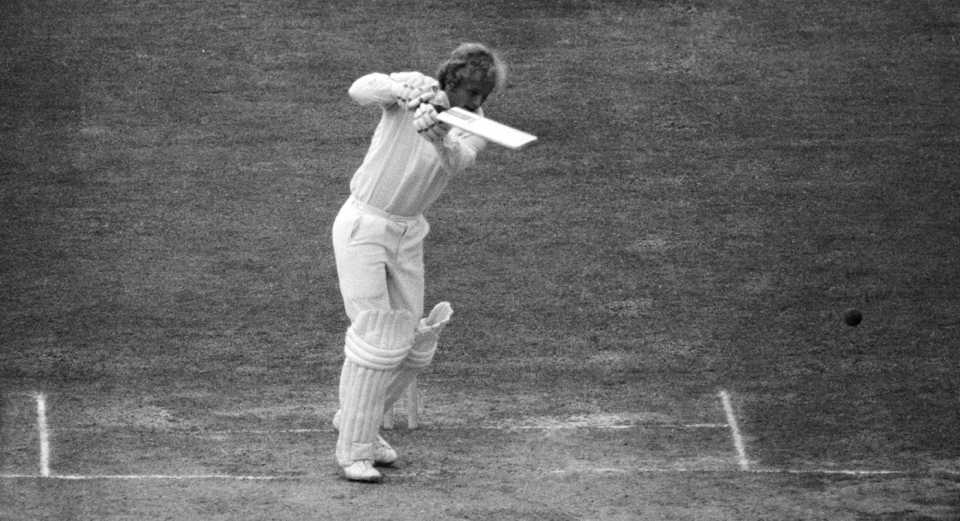 David Gower drives, England v New Zealand, 3rd Test, Lord's, 4th day, August 28, 1978