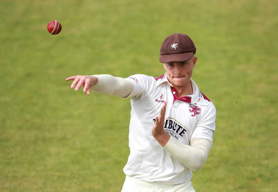 Tom Abell took three wickets for Somerset