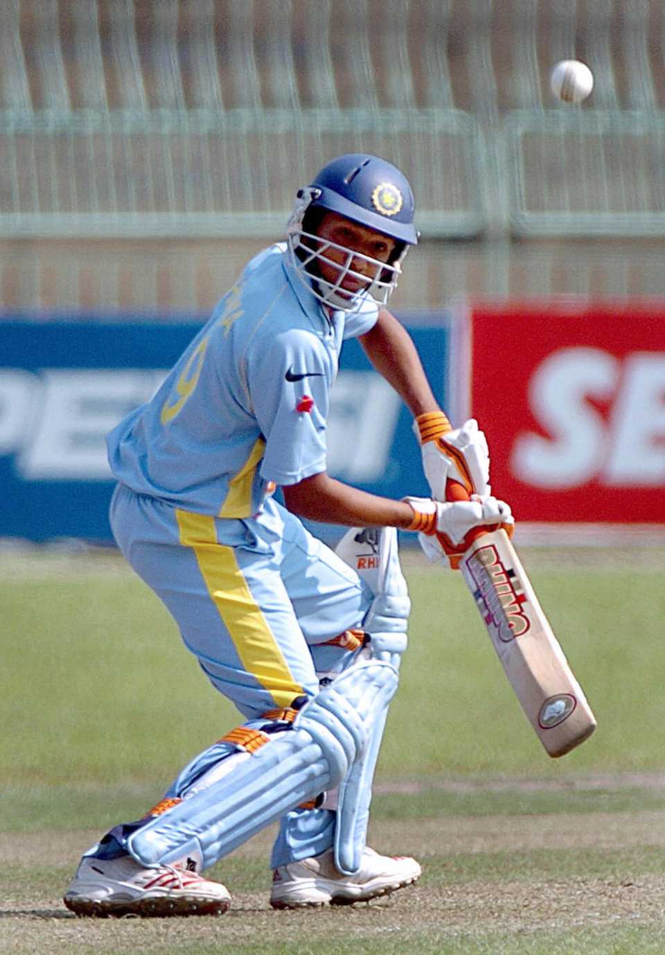 Rohit Sharma hits out, semi-final, India vs England, ICC Under-19 Cricket World Cup, R Premadasa Stadium, Colombo, February 15, 2006