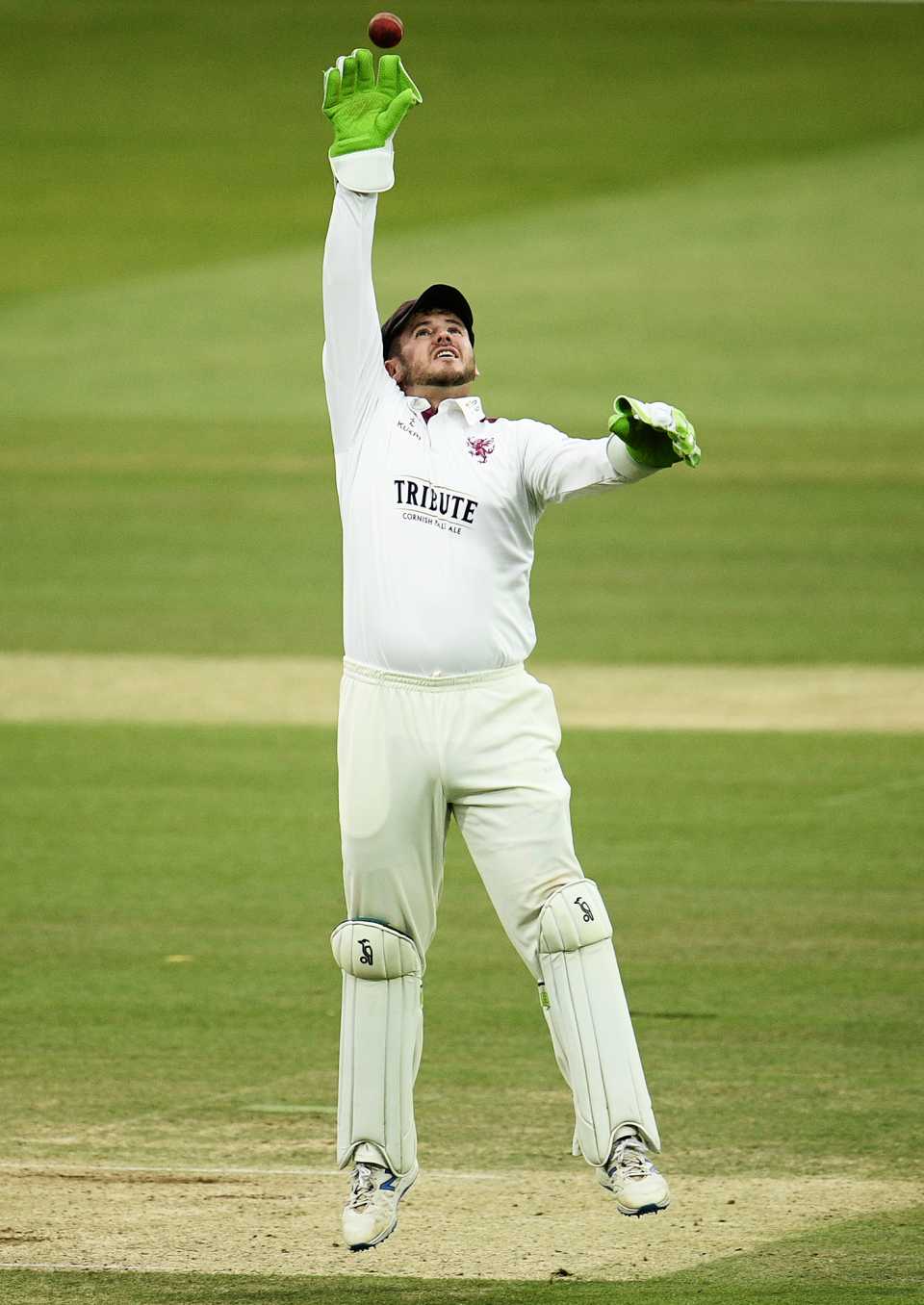 Steven Davies looks to catch the ball, Somerset vs Essex, Bob Willis Trophy final, 5th day, Lord's, September 27, 2020