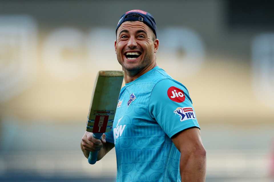 Marcus Stoinis grins