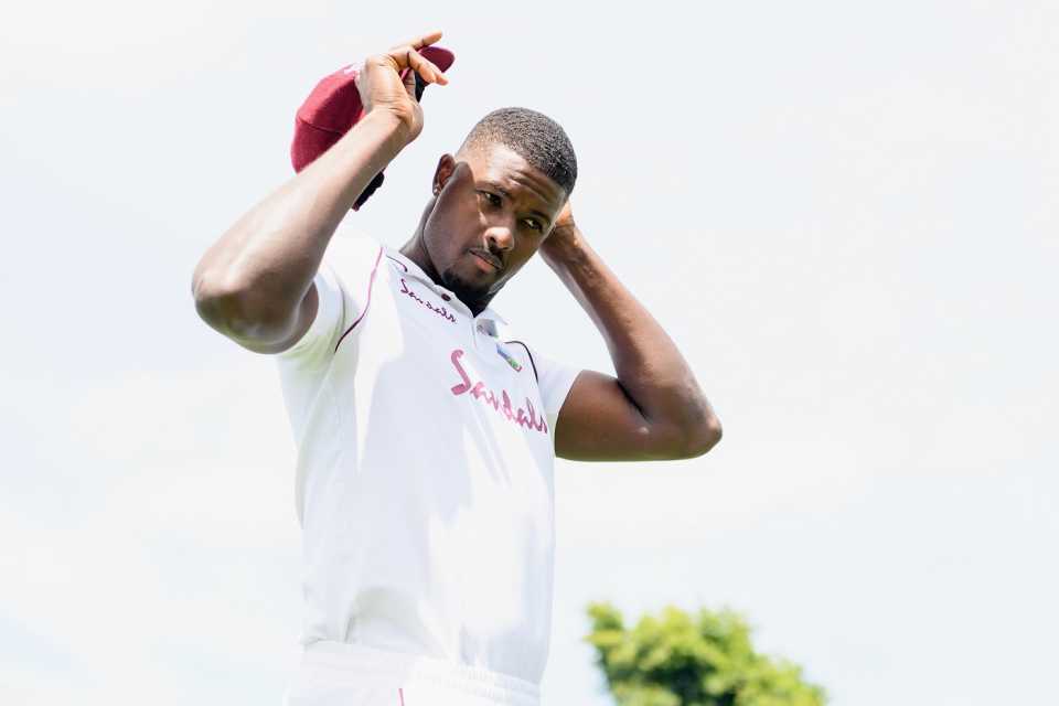 Jason Holder reacts after West Indies lost the first Test, Hamilton, December 6, 2020