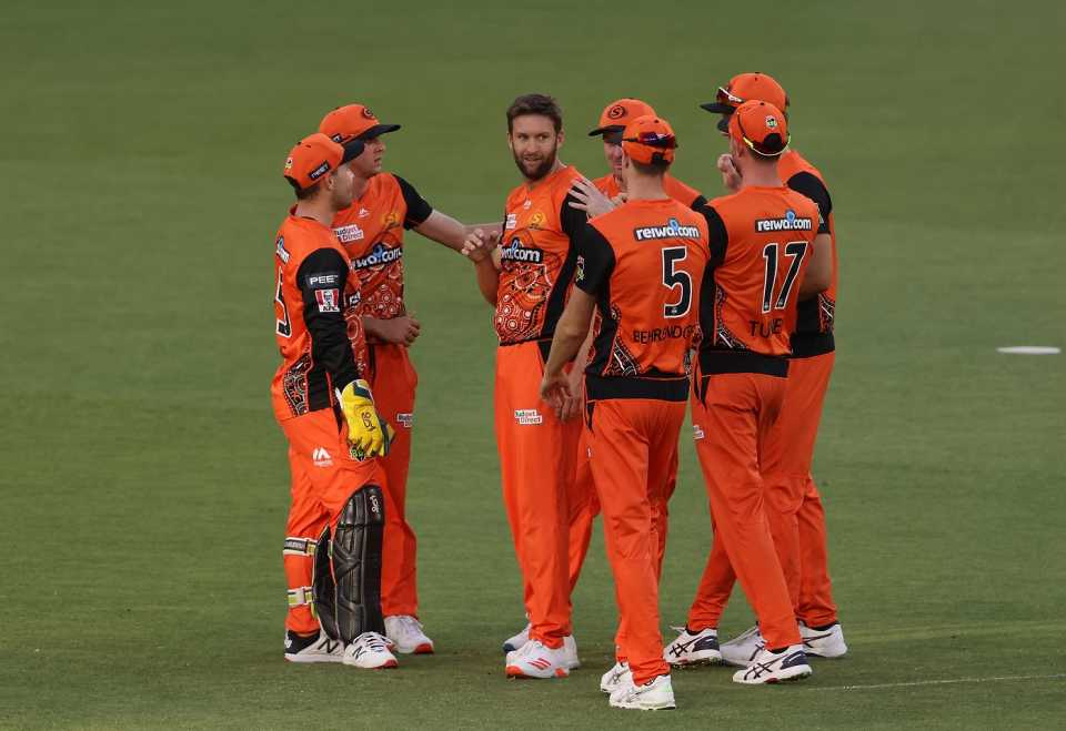 Andrew Tye was the destroyer-in-chief, with 4 for 20