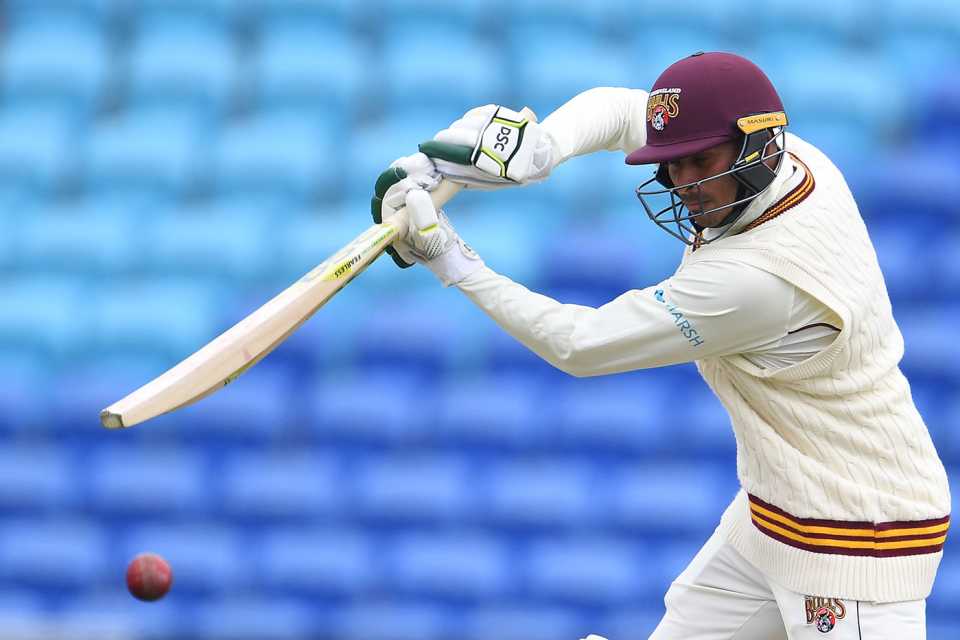 Usman Khawaja's unbeaten century guided Queensland to victory