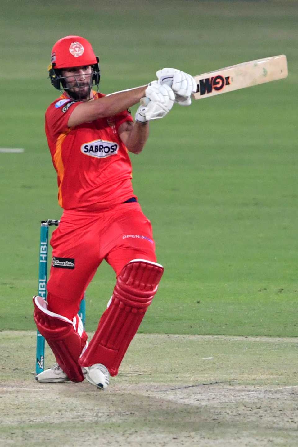 Lewis Gregory pulls during his match-winning innings, Islamabad United vs Multan Sultans, PSL 2021, Karachi, February 21, 2021 