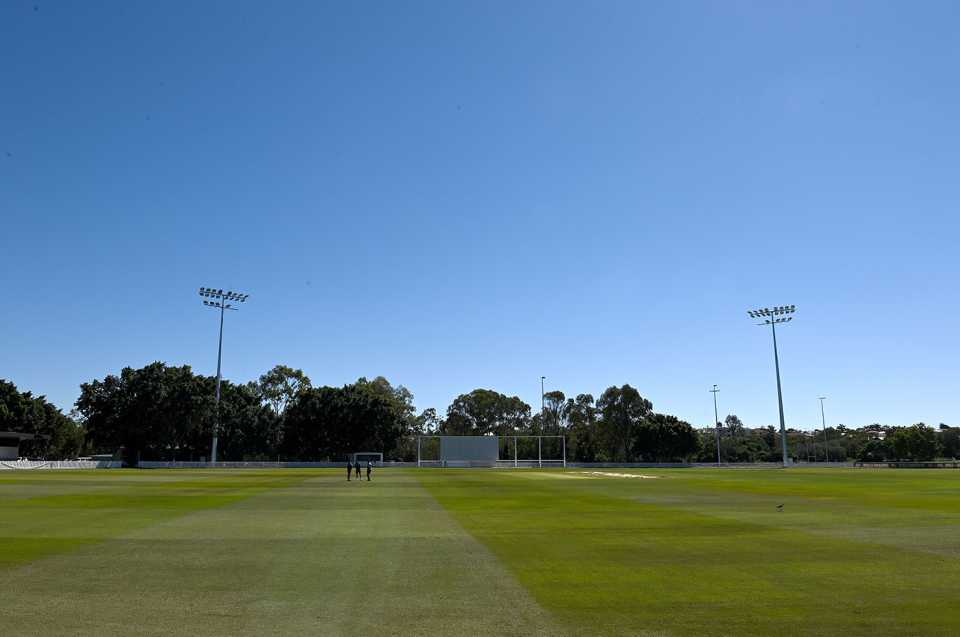 Recent heavy rain left the out at Ian Healy Oval saturated