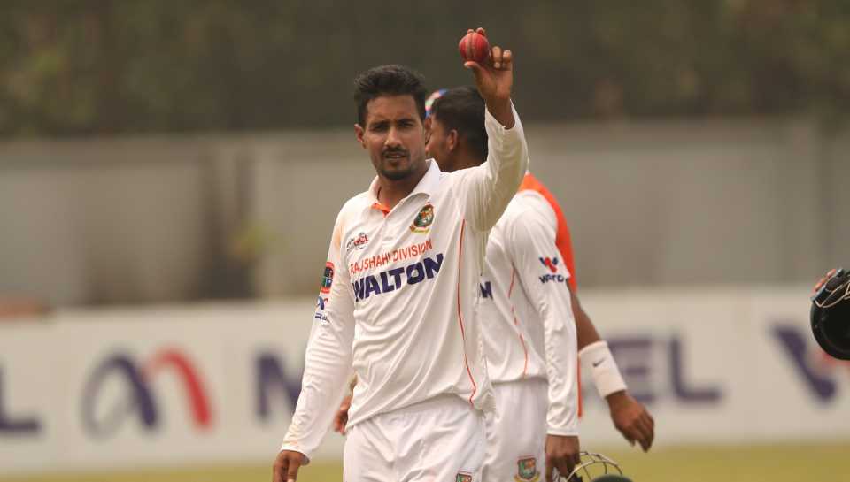 Sunzamul Islam had a match haul of 10 for 33, Rajshahi Division vs Barisal Division, National Cricket League, Savar, March 30, 2021