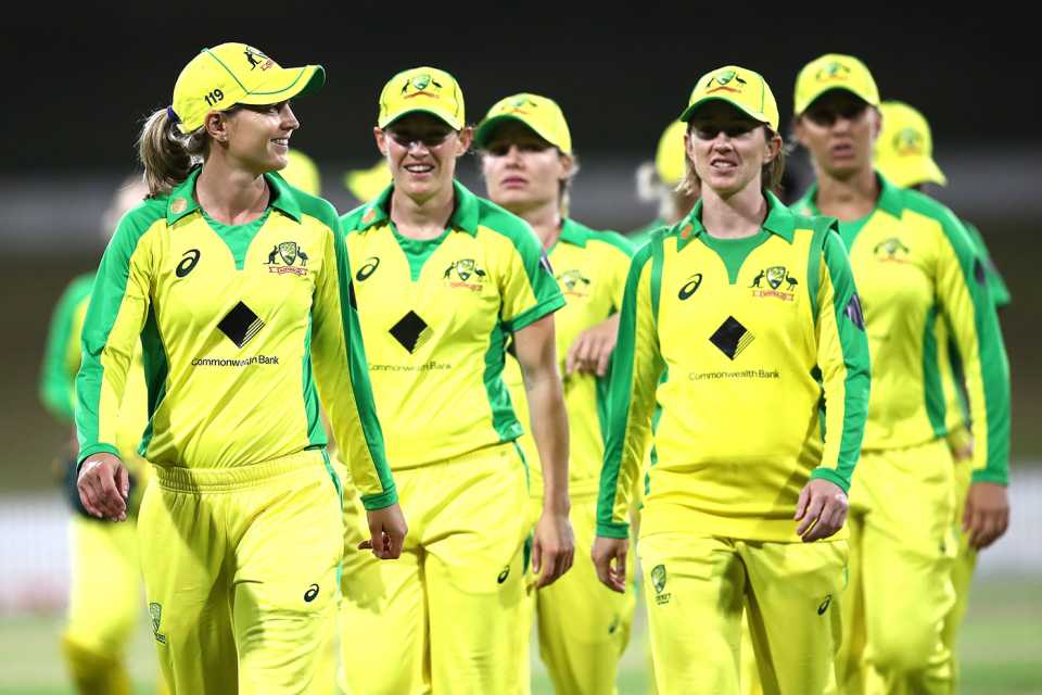 Another series win: Meg Lanning leads Australia off after victory
