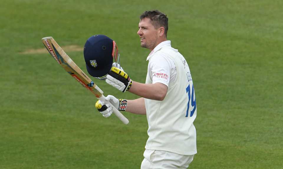 Alex Lees notched a century, Durham vs Warwickshire, LV= County Championship, Chester-le-Street, 2nd day, April 30, 2021