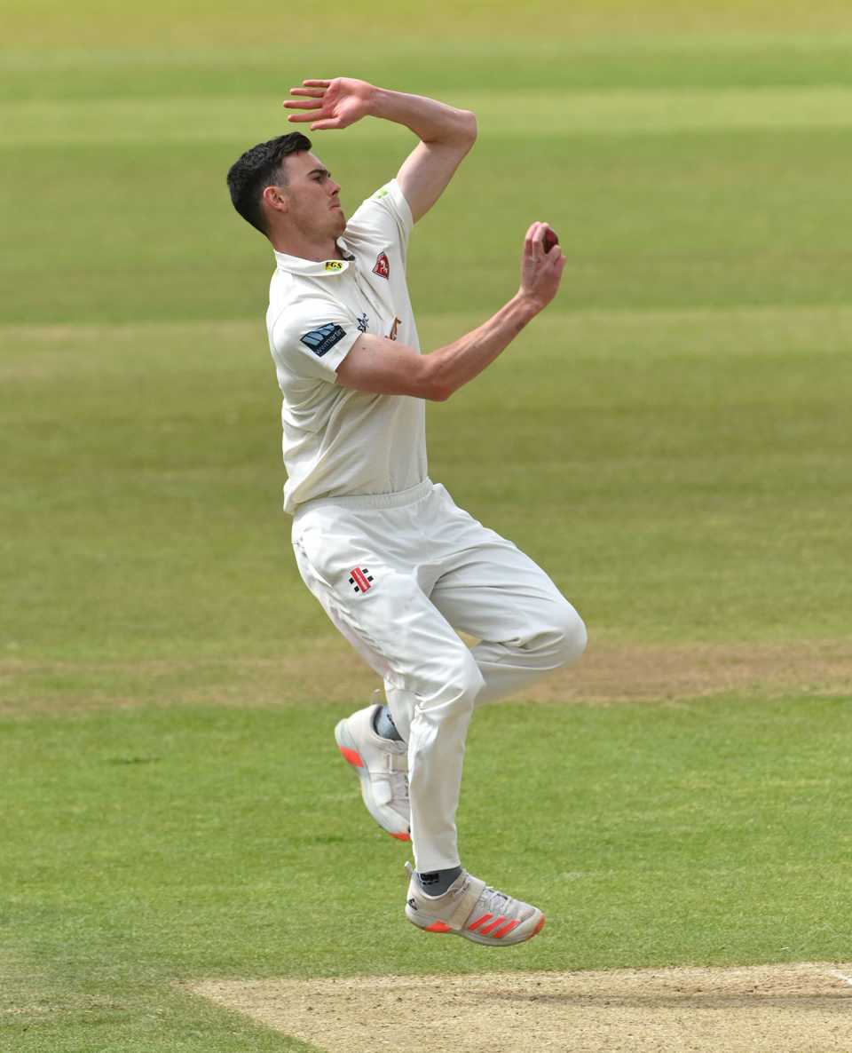 Nathan Gilchrist took four wickets, LV= Insurance County Championship, Yorkshire vs Kent, day 2, Emerald Headingley Stadium, May 07, 2021 