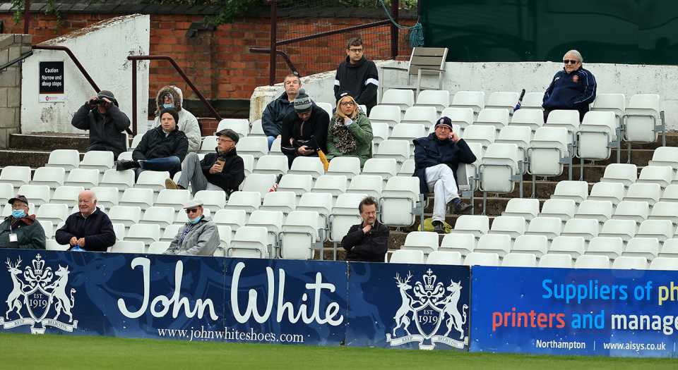 Fans were allowed back in around the shires, Northamptonshire vs Lancashire, LV= Insurance Championship, Wantage Road, 1st day, May 20, 2021