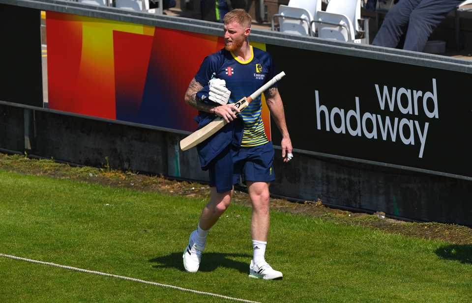 Ben Stokes has been training at Chester-le-Street ahead of the T20 Blast