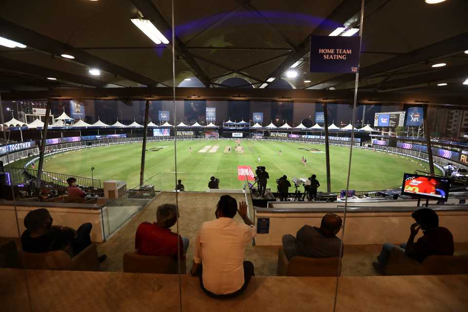 A general view of the Sharjah stadium from the stands