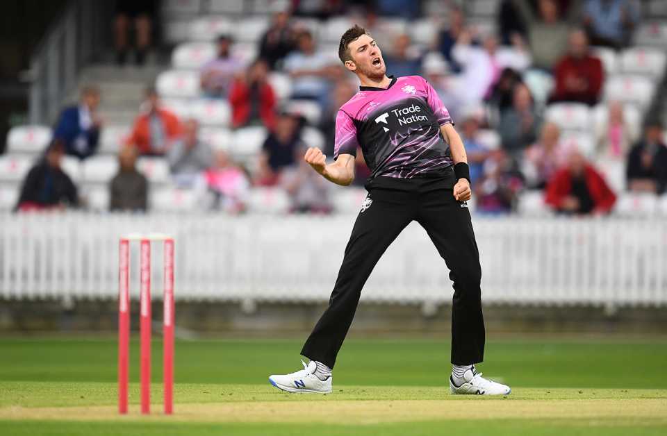 Craig Overton claimed important wickets, Somerset vs Middlesex, Vitality Blast, Taunton, July 2, 2021