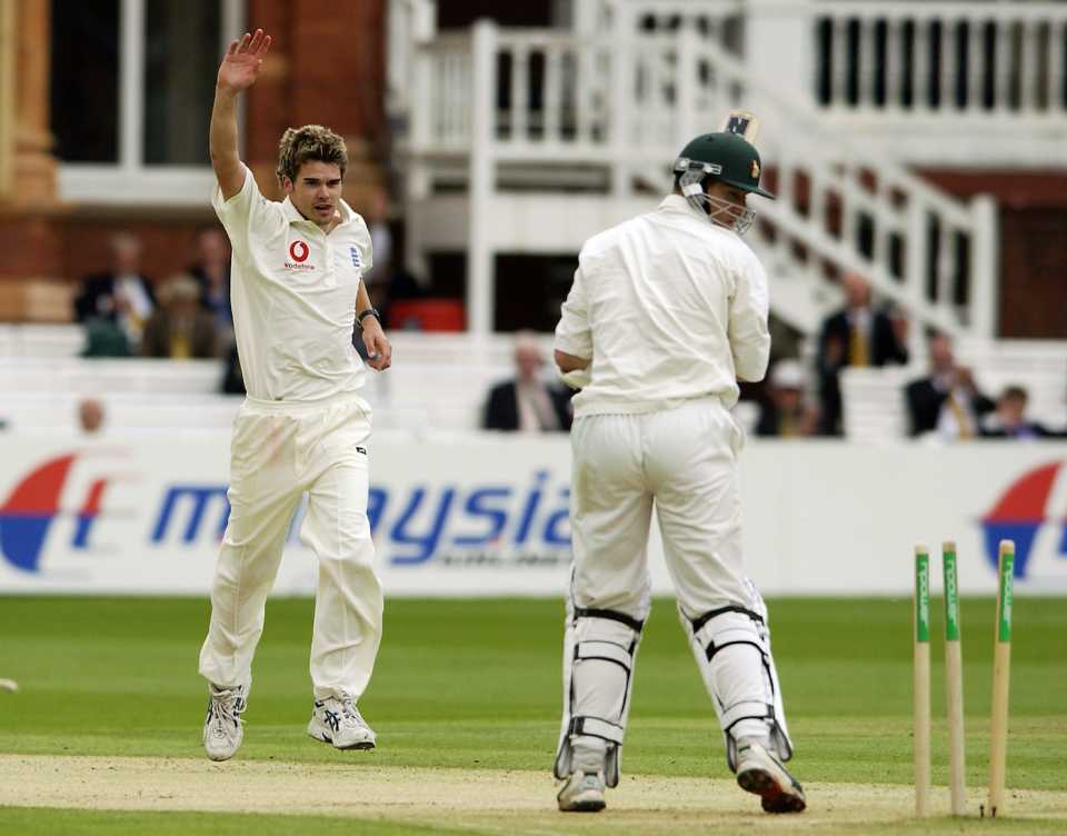 James Anderson took five wickets on debut, England v Zimbabwe, 1st Test, Lord's, May 24, 2003 