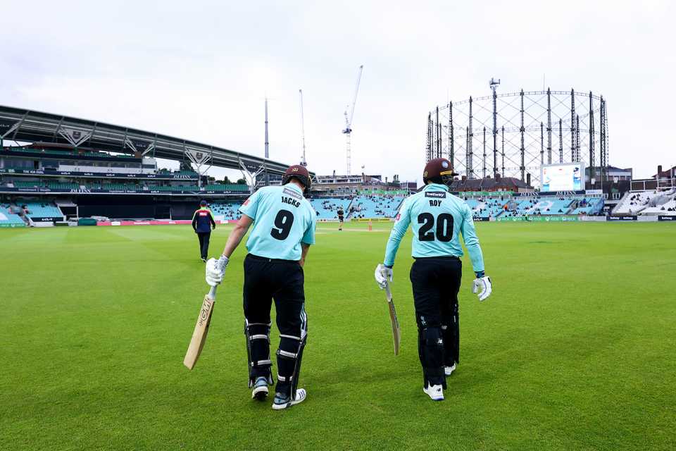 Will Jacks and Jason Roy stride out to open the batting, Surrey vs Sussex, Vitality Blast, Kia Oval, June 17, 2021