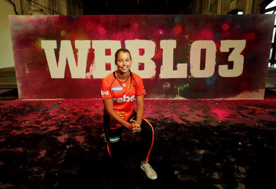 Piepa Cleary poses during the launch of the Women's Big Bash League, Sydney, December 7, 2017