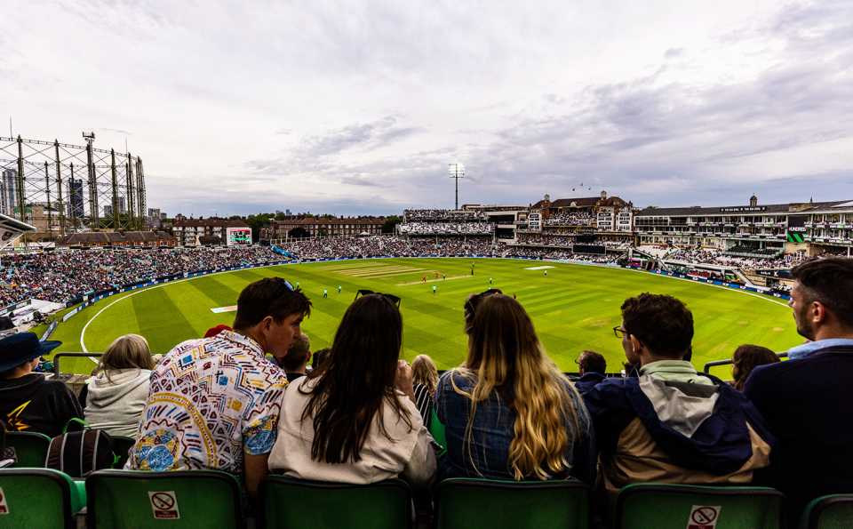 Spectators at the Hundred, Oval Invincibles vs Welsh Fire, Men's Hundred, The Oval, August 2, 2021
