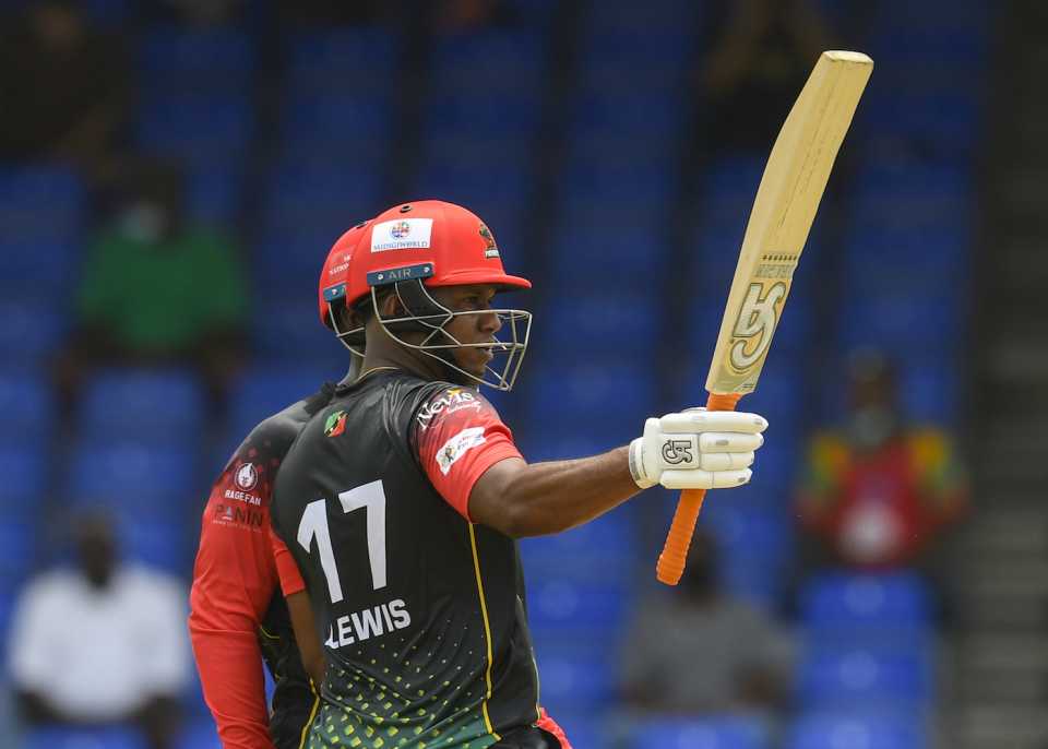 Evin Lewis led the Patriots' batting charge with a 39-ball 62