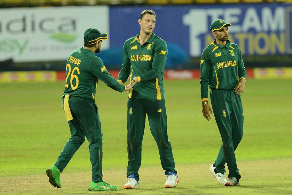 George Linde got his first wicket in the form of a return catch, Sri Lanka vs South Africa, 2nd ODI, Colombo, September 4, 2021