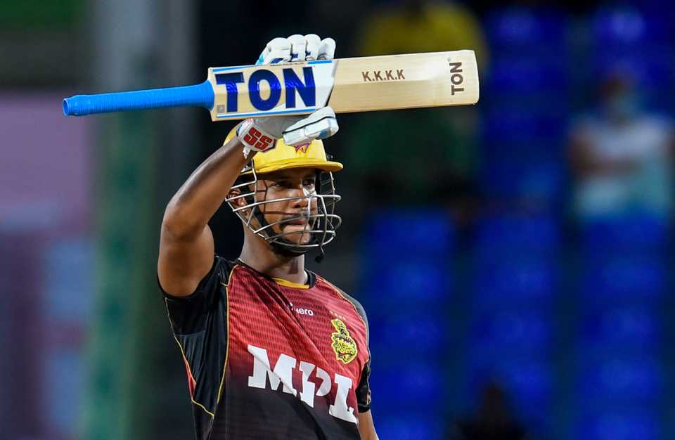 Lendl Simmons' powerful innings dominated the chase, Jamaica Tallawahs vs Trinbago Knight Riders, CPL 2021, Basseterre, September 5, 2021
