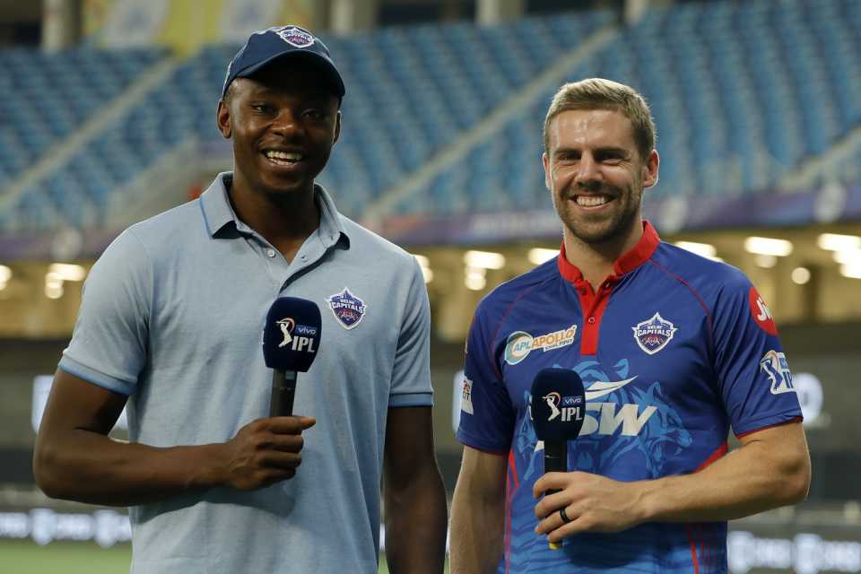 Kagiso Rabada and Anrich Nortje are all smiles