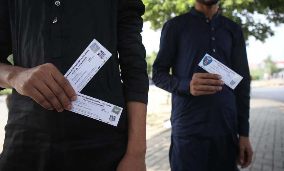 Fans are left holding tickets after New Zealand called off the tour of Pakistan