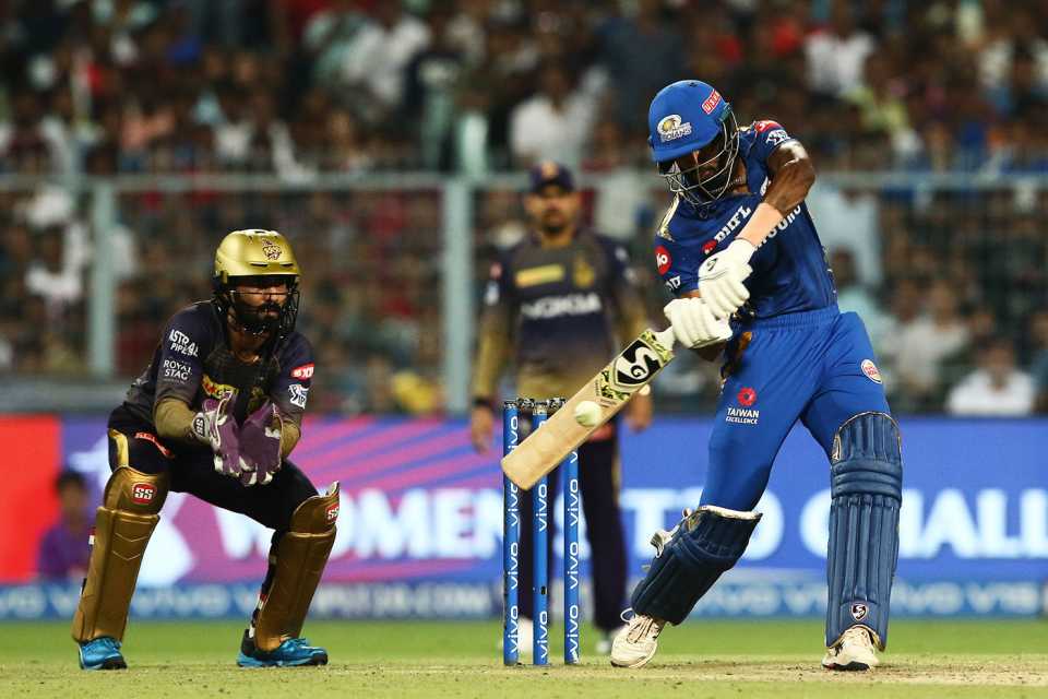 Hardik Pandya made a 34-ball 91, Kolkata Knight Riders v Mumbai Indians, IPL 2019, Kolkata, April 28, 2019
