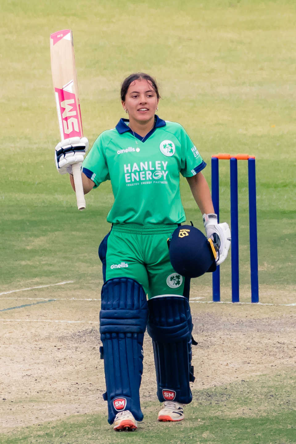 Ireland's Amy Hunter became the youngest ODI centurion on her 16th birthday, Zimbabwe Women vs Ireland Women, 4th ODI, Harare, 11 October 2021