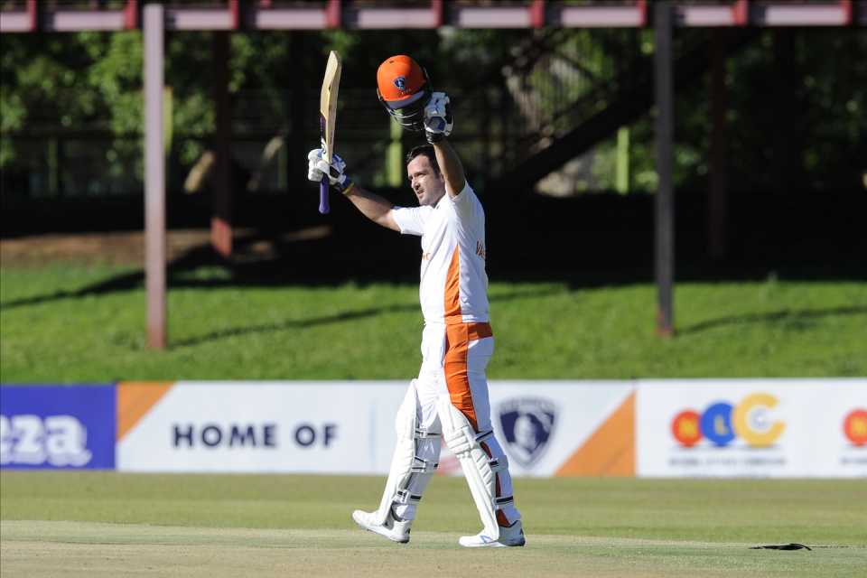 Pite van Biljon led the Knights middle order with his century, Knights vs Boland, 4-Day Franchise Series, Bloemfontein, 2nd day, October 30, 2021