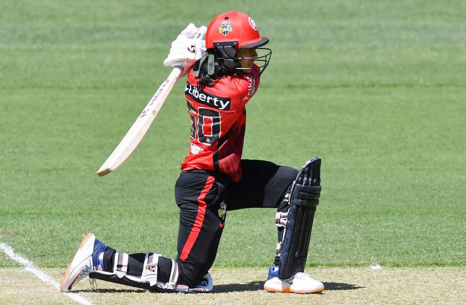 Jemimah Rodrigues received a lifeline on 35 before going on to make a 38-ball 45, Melbourne Renegades vs Melbourne Stars, WBBL 2021-22, Adelaide, November 7, 2021
