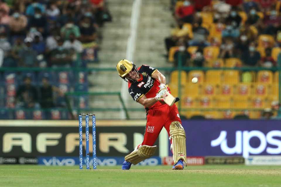 AB de Villiers pulls, Royal Challengers Bangalore vs Sunrisers Hyderabad, IPL 2021, Abu Dhabi, October 6, 2021