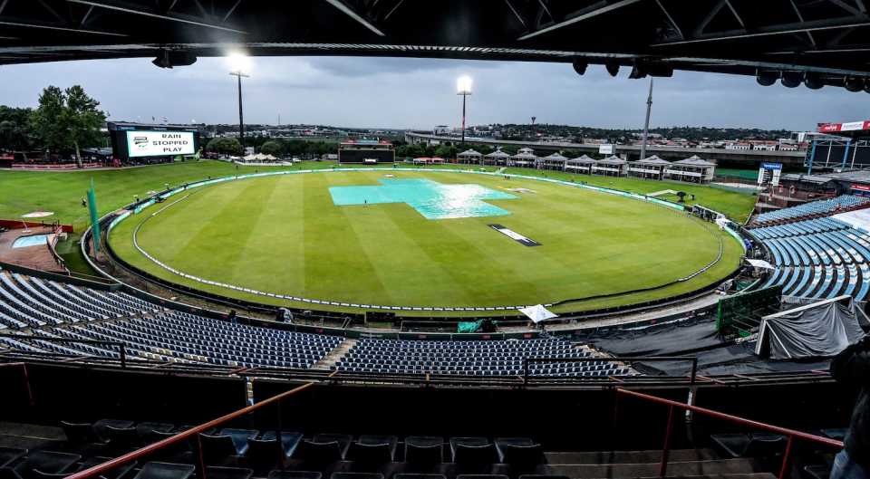 Rain halted the game at Centurion, South Africa vs Netherlands, 1st ODI, Centurion, November 26, 2021