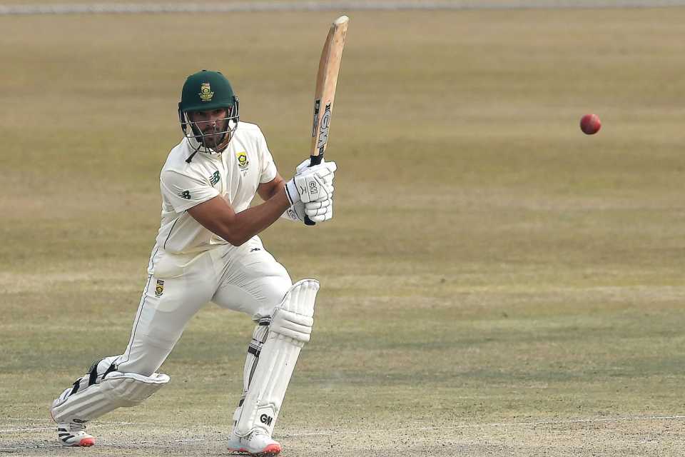 Aiden Markram on his way to his fifth Test century, and first since March 2018, Pakistan vs South Africa, 2nd Test, Rawalpindi, 5th day, February 8, 2021