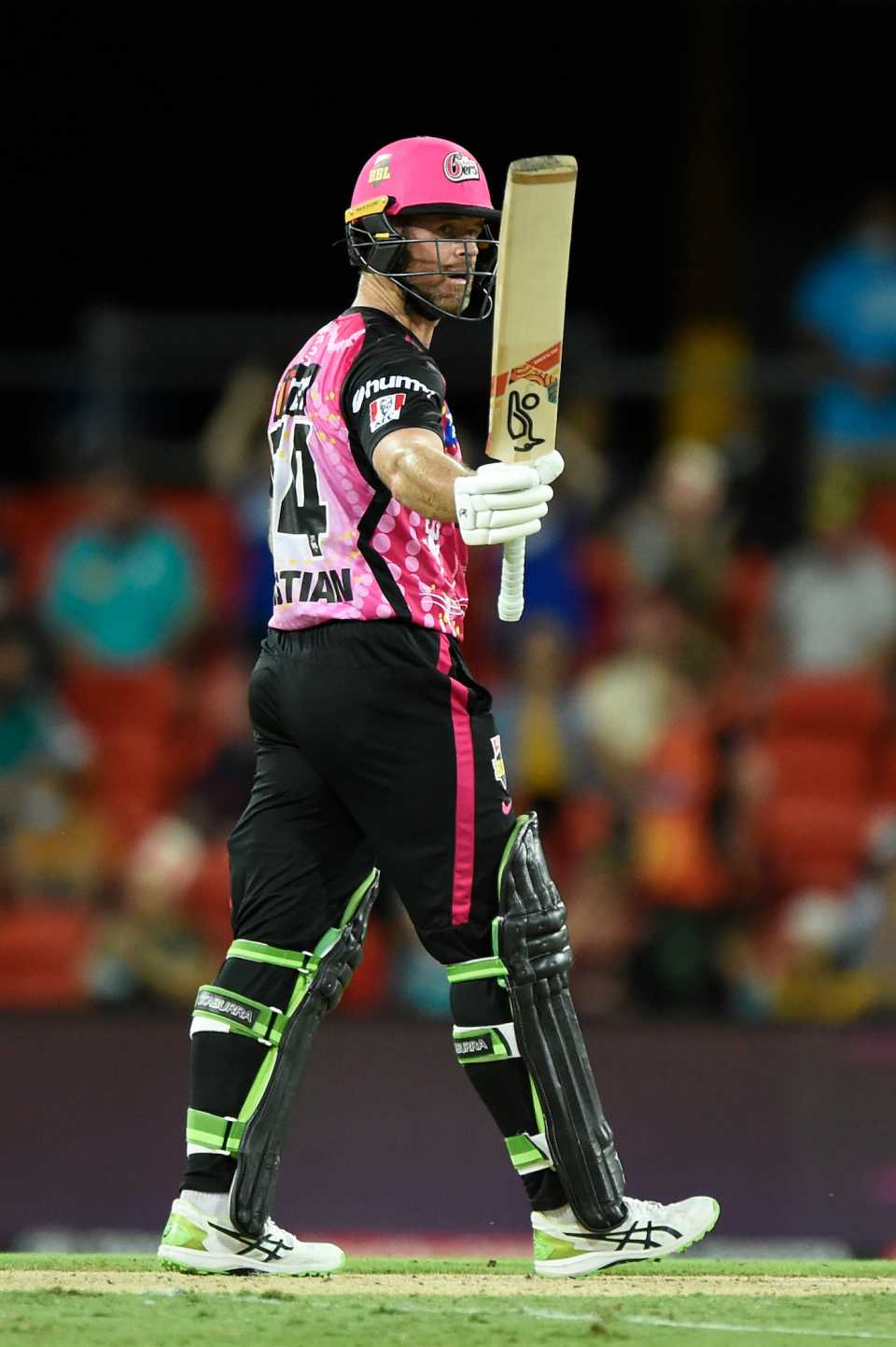 Dan Christian led the Sixers chase with a 61-ball 73, Perth Scorchers vs Sydney Sixers, BBL 2021-22, Carrara, January 4, 2022