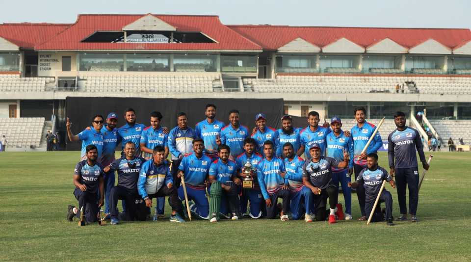 The victorious Central Zone team, Central Zone vs South Zone, BCL One-Day, Sylhet, January 15, 2022
