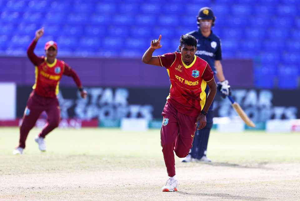West Indies fast bowler Shiva Sankar rattled Scotland