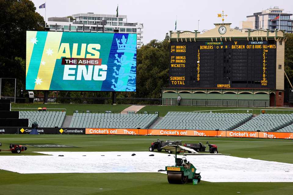 It was another wet day in Adelaide, Australia vs England, 3rd T20I, Adelaide, January 23, 2022