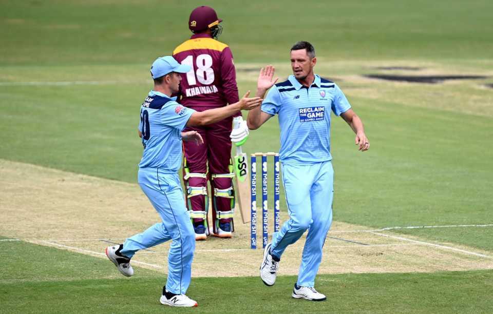 Chris Tremain took three wickets, Queensland vs New South Wales, Marsh Cup, 2021-22, Brisbane, February 14, 2022