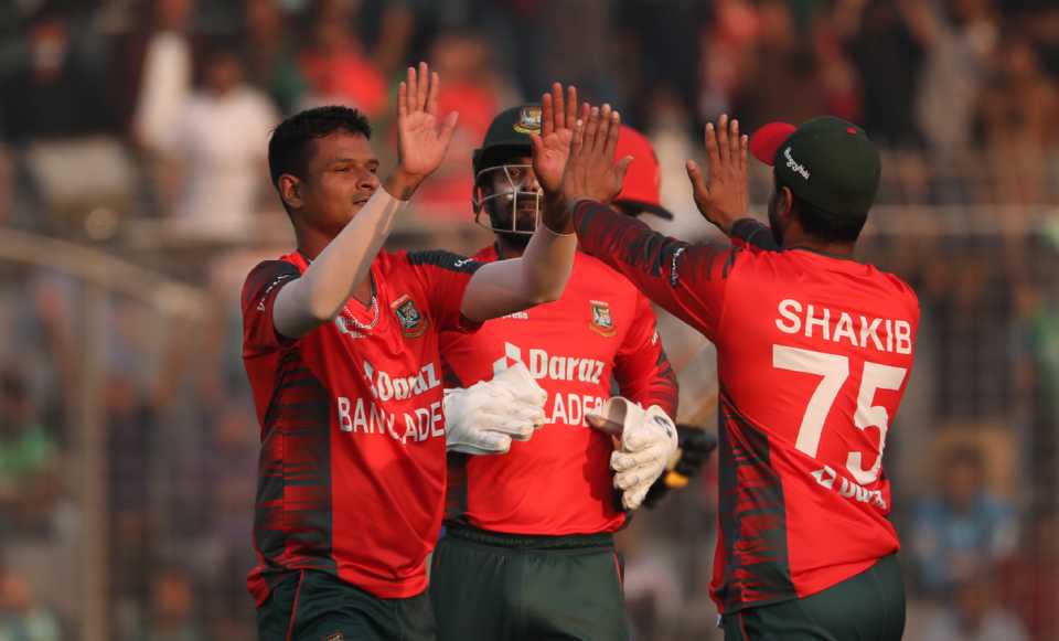 Nasum Ahmed picked four wickets for just ten runs, Bangladesh vs Afghanistan, 1st T20I, Dhaka, March 3, 2022