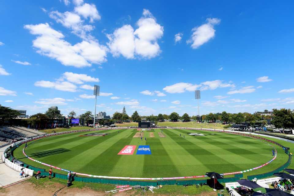 Clear skies and a scenic view of the Seddon Park, Hamilton