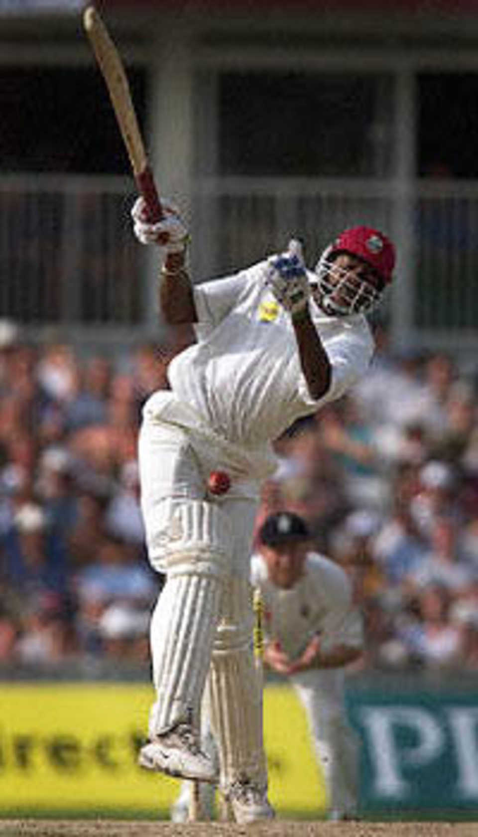 Ouch - Curtly Ambrose gets hurt