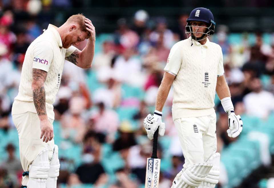 Joe Root walks past Ben Stokes, Australia vs England, Men's Ashes, 4th Test, 5th day, Sydney, January 9, 2022