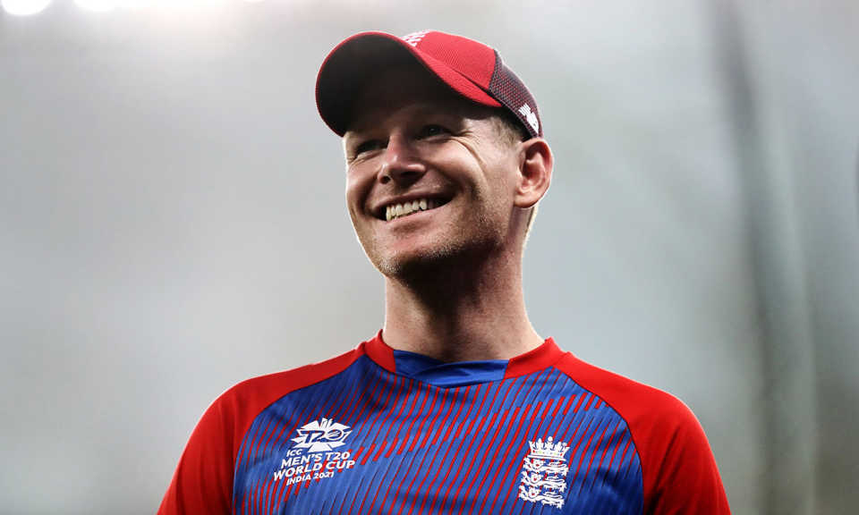 Eoin Morgan smiles, Australia vs England, T20 World Cup, Group 1, Dubai, October 30, 2021