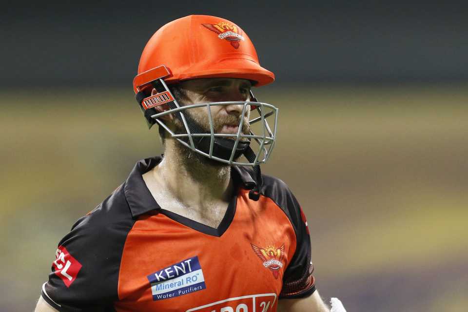Kane Williamson walks back after another poor outing