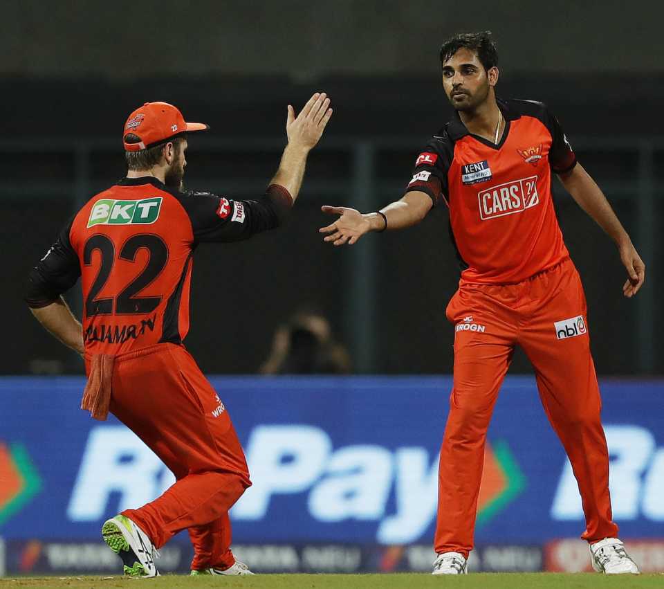 Bhuvneshwar Kumar bowled a wicket maiden in the 19th over of the Mumbai innings