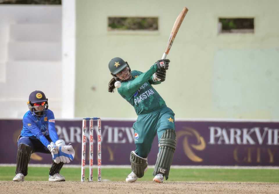 Ayeesha Naseem top-scored with an unbeaten 45, Pakistan Women vs Sri Lanka Women, 2nd T20I, Karachi, May 26, 2022