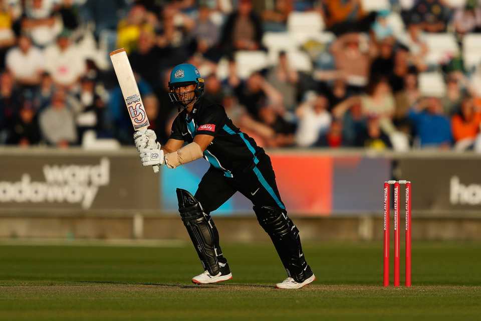 Brett D'Oliveira clips to leg, Durham vs Worcestershire, Vitality T20 Blast, Chester-le-Street, June 1, 2022