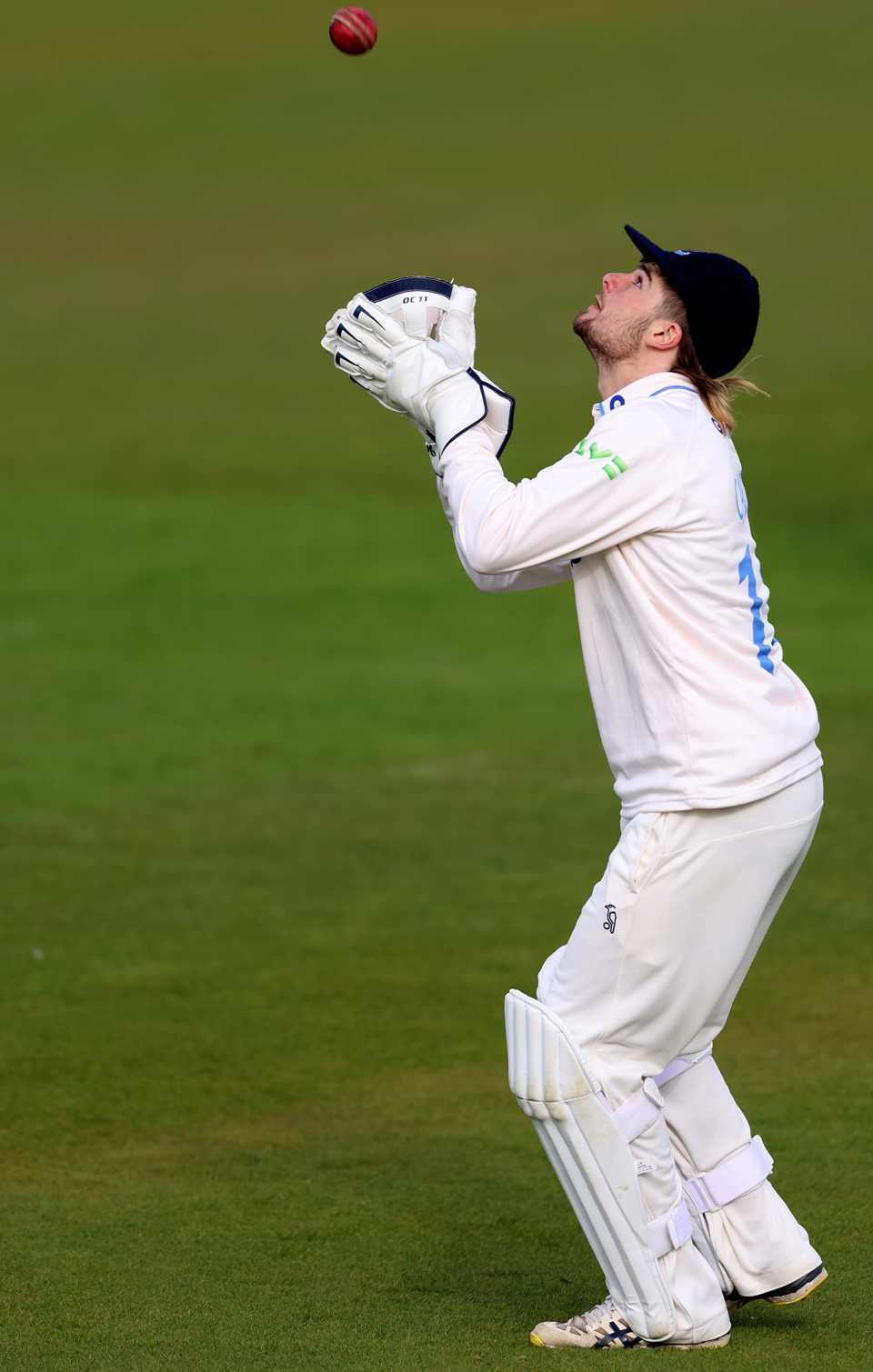 Oli Carter takes a catch, Sussex vs Nottinghamshire, LV= Insurance Championship, Division Two, Hove, April 8, 2022